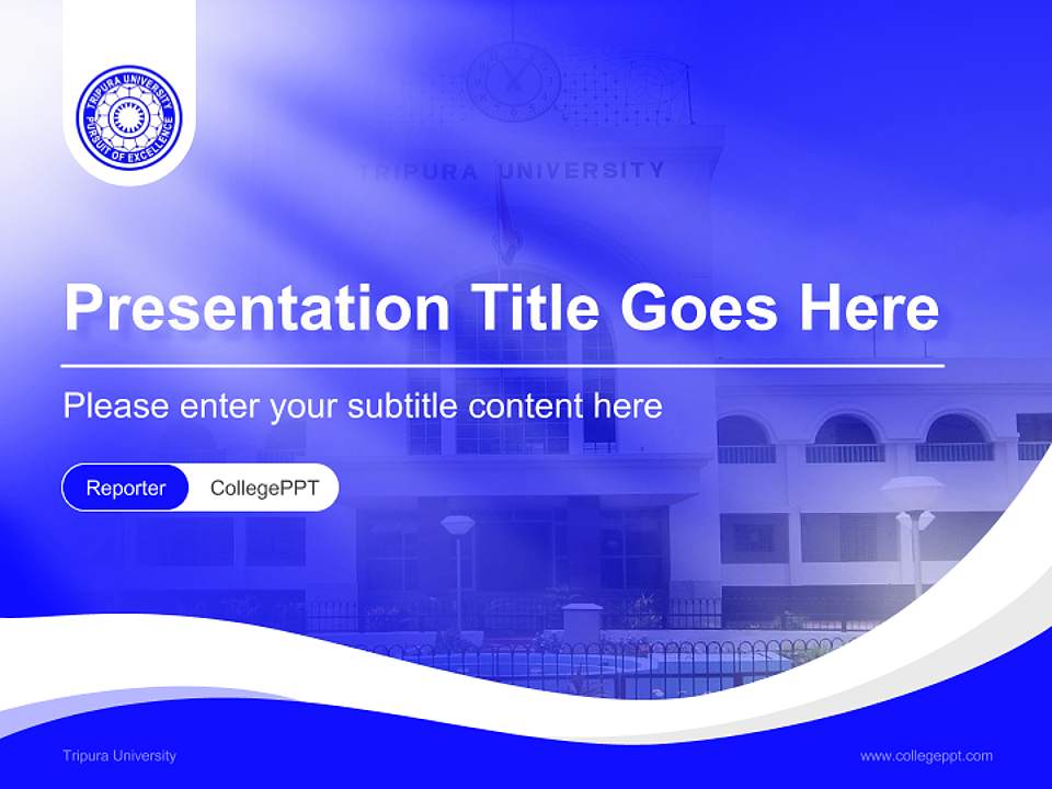 Tripura University Lecture Sharing and Networking Event PPT Template4:3 ratio PPT effect preview image4