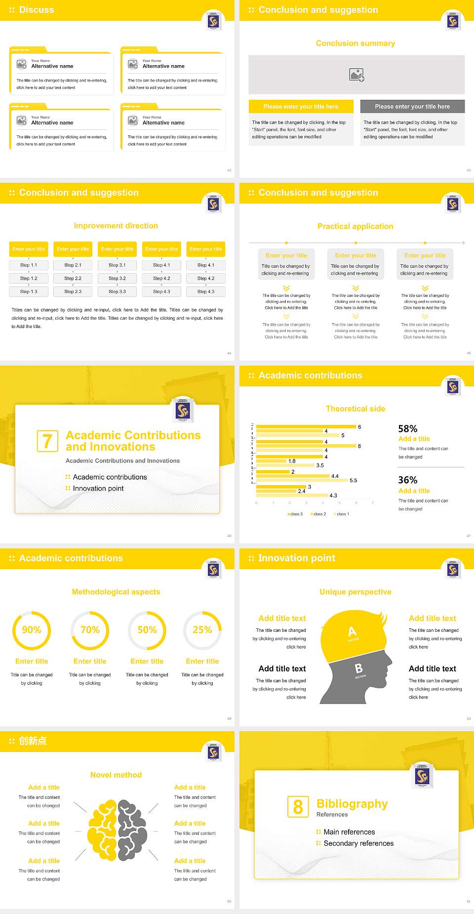 Srinivas University Graduation Thesis Defense PPT Template4:3 ratio PPT effect preview image6