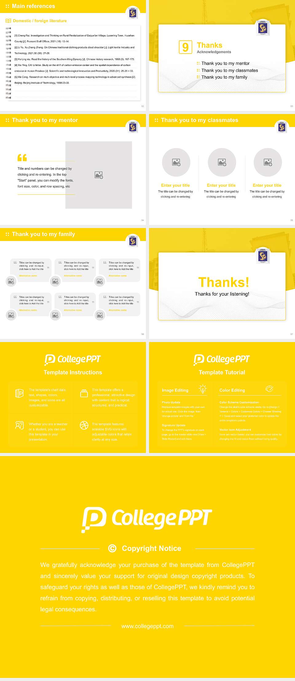 Srinivas University Graduation Thesis Defense PPT Template4:3 ratio PPT effect preview image7