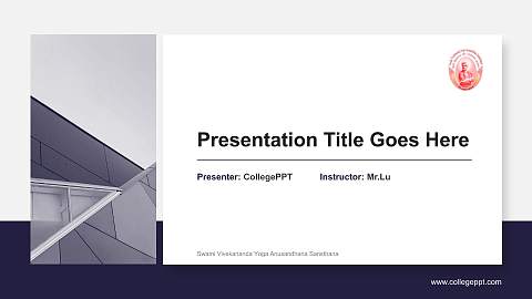 Swami Vivekananda Yoga Anusandhana Sansthana General PPT Template