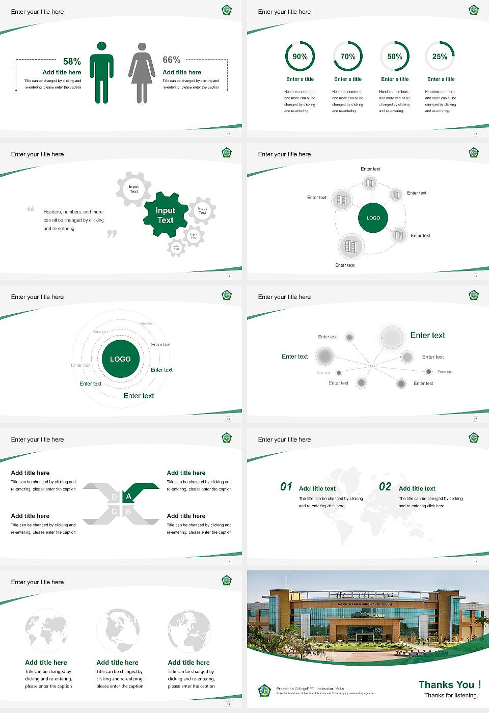 Guru Jambheshwar University of Science and Technology Course/Courseware Creation PPT Template16:9 ratio PPT effect preview image4