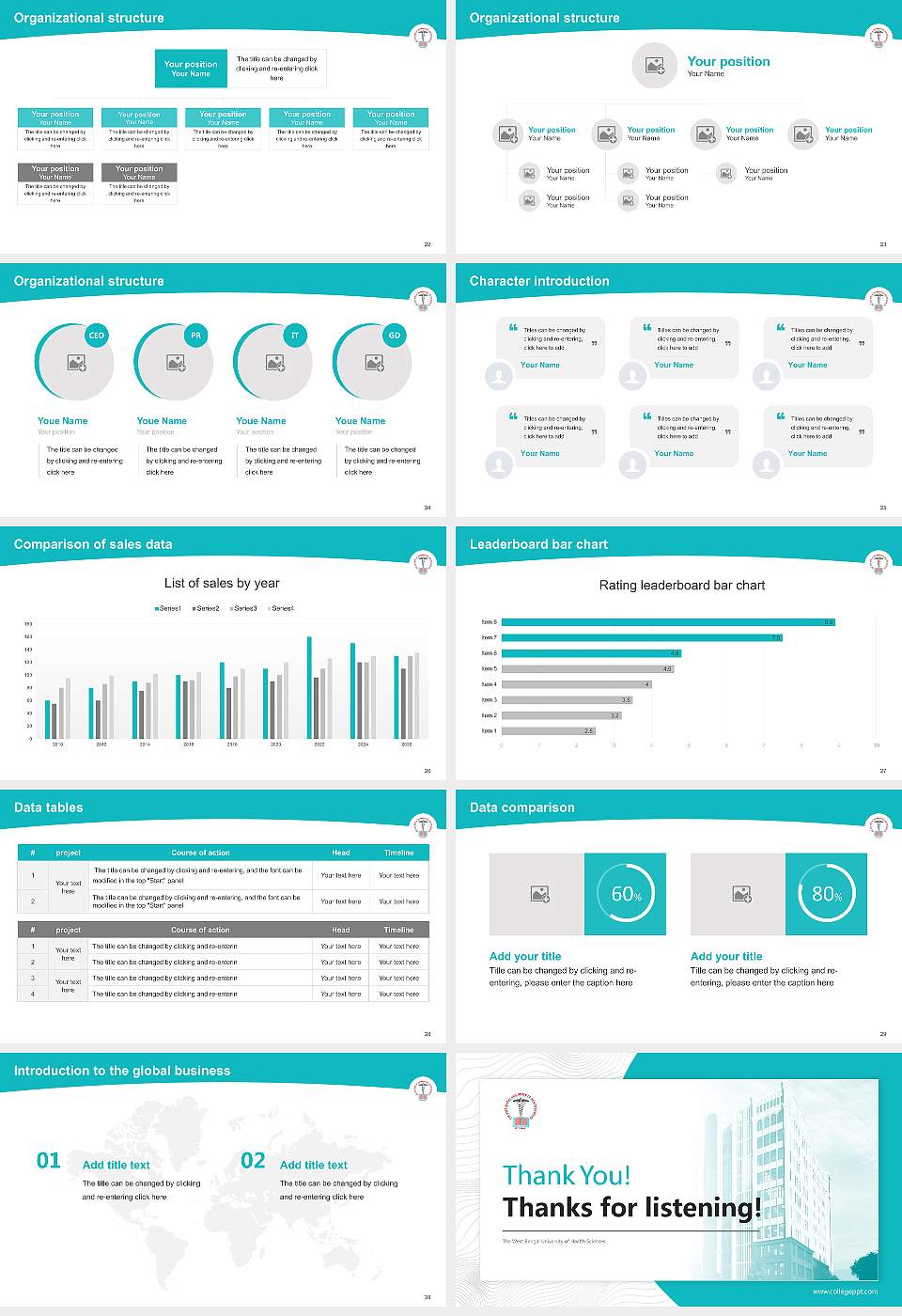 The West Bengal University of Health Sciences Academic Presentation/Research Findings Report PPT Template16:9 ratio PPT effect preview image4