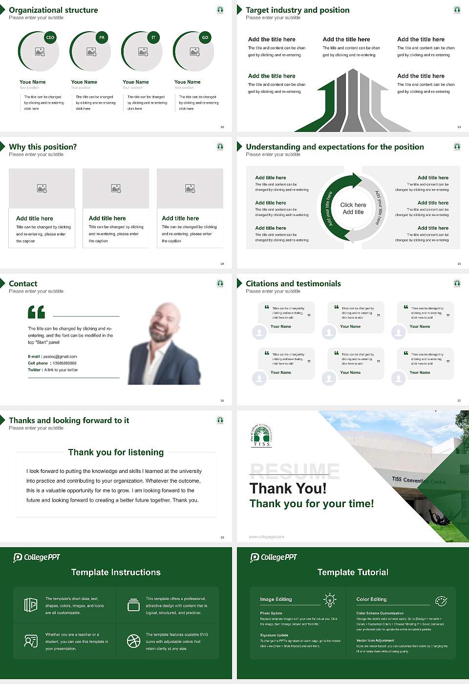 Tata Institute of Social Sciences(Mumbai Campus) Resume PPT Template16:9 ratio PPT effect preview image4