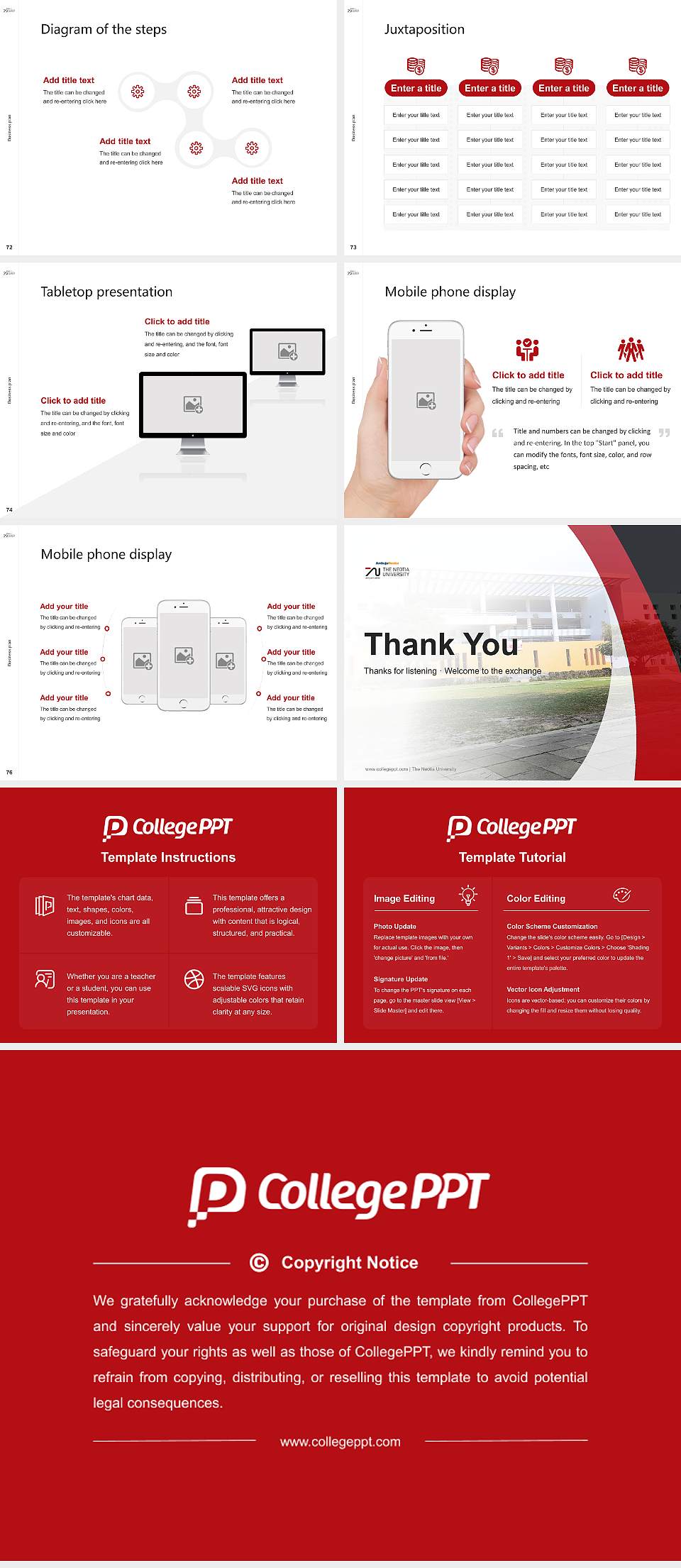 The Neotia University Competition/Entrepreneurship Contest PPT Template4:3 ratio PPT effect preview image9