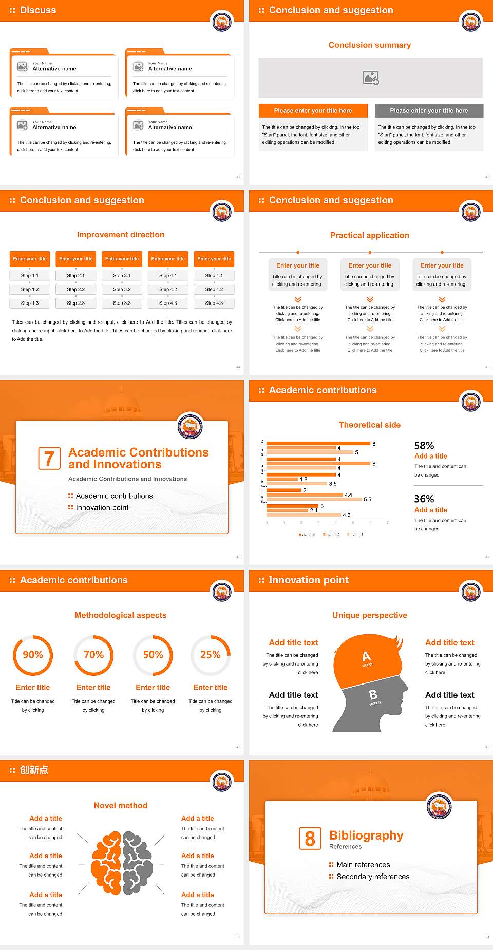 University of Agricultural Sciences (Dharwad) Graduation Thesis Defense PPT Template4:3 ratio PPT effect preview image6