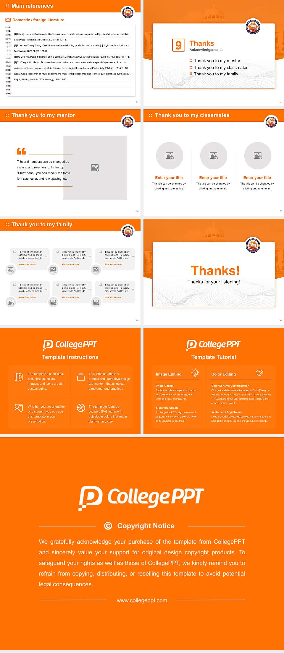 University of Agricultural Sciences (Dharwad) Graduation Thesis Defense PPT Template4:3 ratio PPT effect preview image7