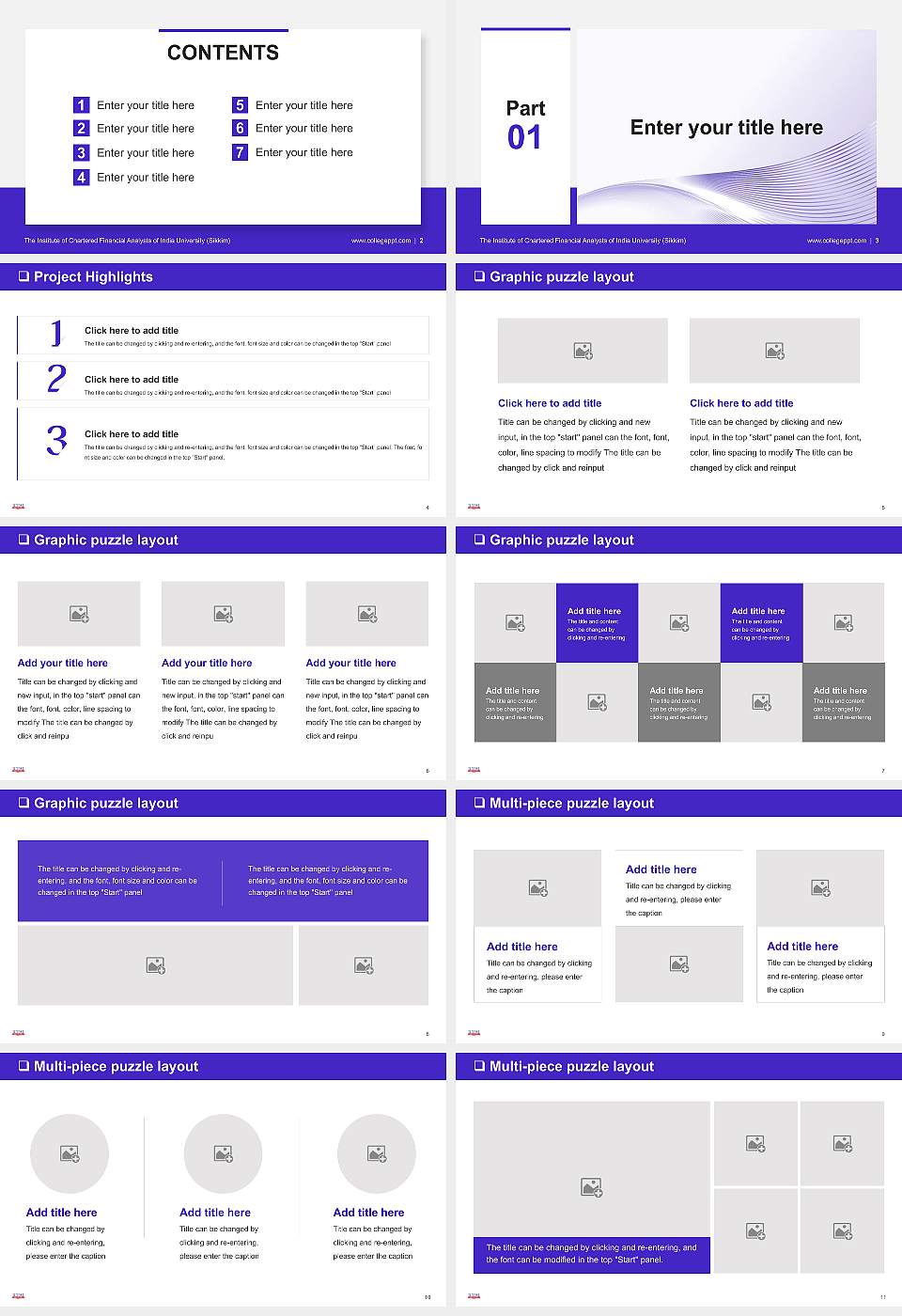 The Institute of Chartered Financial Analysts of India University (Sikkim) General PPT Template16:9 ratio PPT effect preview image2