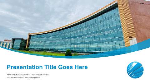 The Glocal University Course/Courseware Creation PPT Template