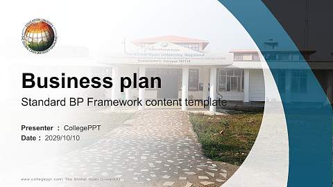 The Global Open University Competition/Entrepreneurship Contest PPT Template