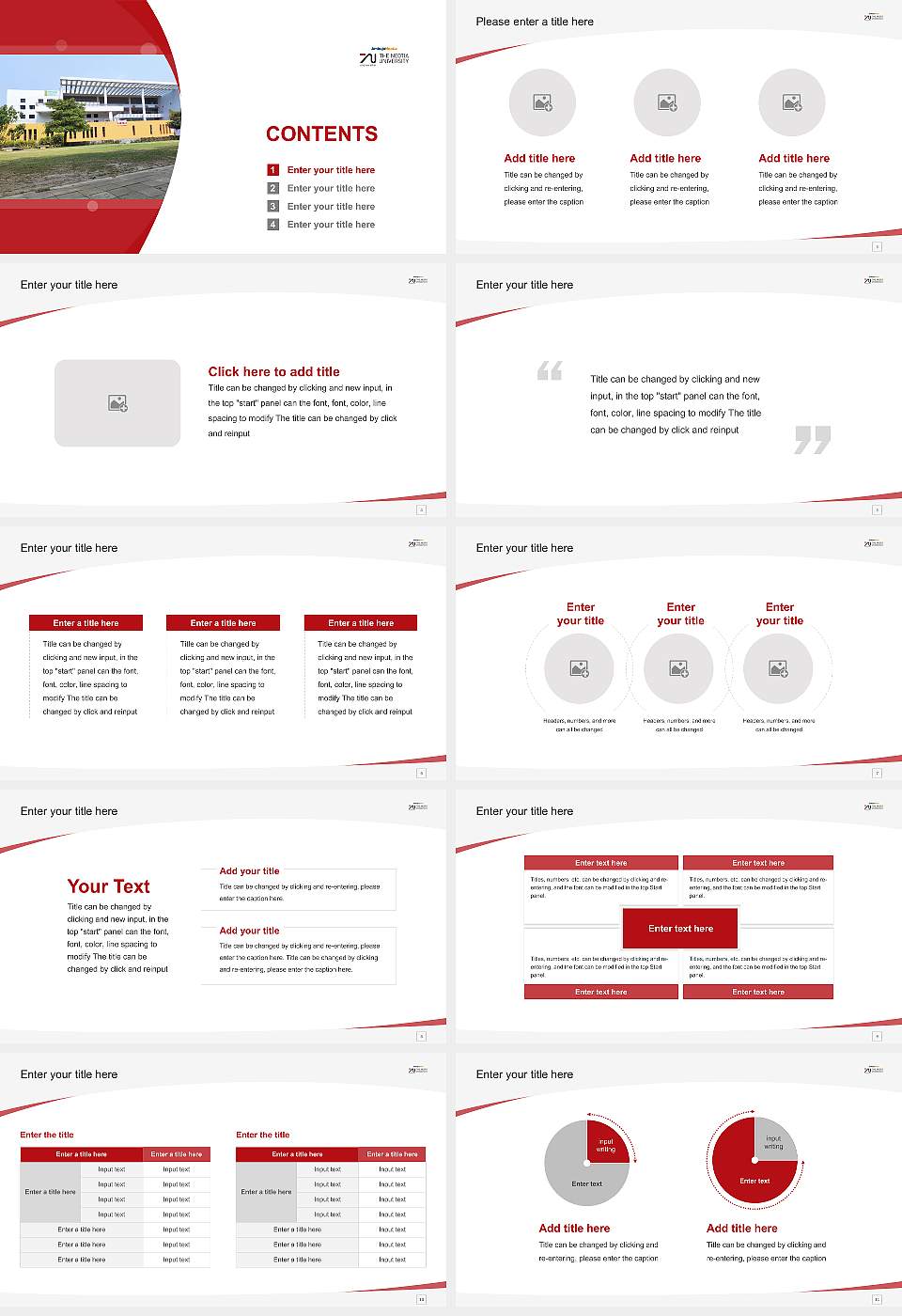 The Neotia University Course/Courseware Creation PPT Template16:9 ratio PPT effect preview image2