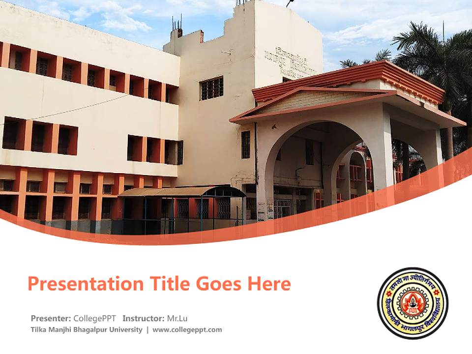 Tilka Manjhi Bhagalpur University Course/Courseware Creation PPT Template4:3 ratio PPT effect preview image5