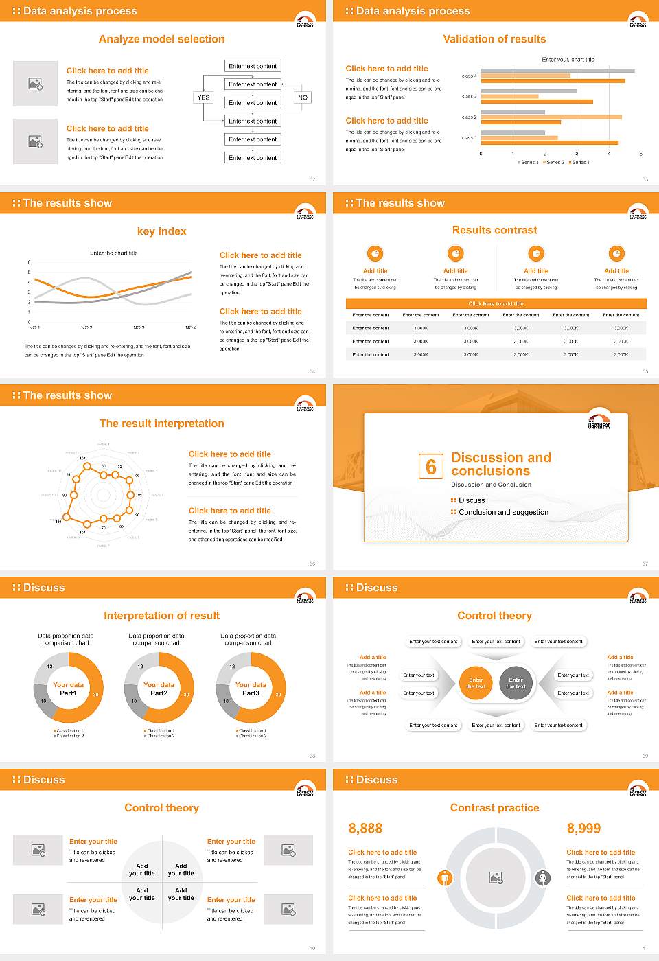 The Northcap University Graduation Thesis Defense PPT Template16:9 ratio PPT effect preview image5