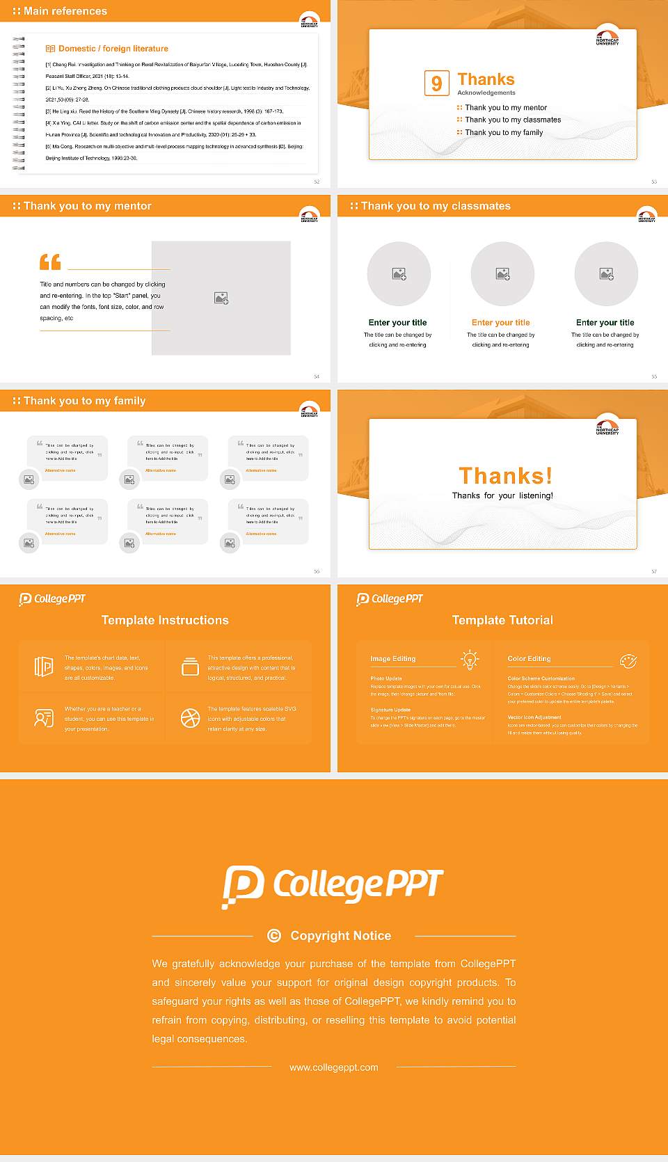 The Northcap University Graduation Thesis Defense PPT Template16:9 ratio PPT effect preview image7