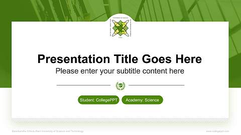 Deenbandhu Chhotu Ram University of Science and Technology National Scholarship Defense PPT Template