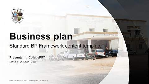 Telangana University Competition/Entrepreneurship Contest PPT Template