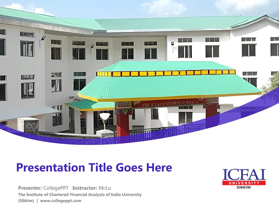 The Institute of Chartered Financial Analysts of India University (Sikkim) Course/Courseware Creation PPT Template4:3 ratio PPT effect preview image5