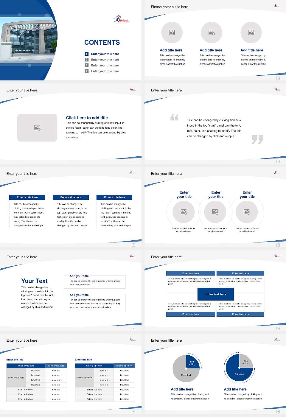 TERI School of Advanced Studies Course/Courseware Creation PPT Template16:9 ratio PPT effect preview image2