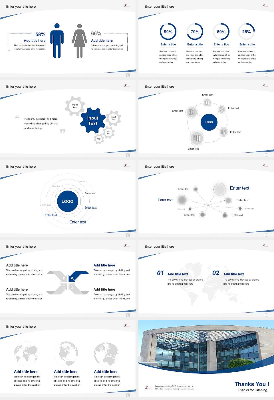 TERI School of Advanced Studies Course/Courseware Creation PPT Template16:9 ratio PPT effect preview image4