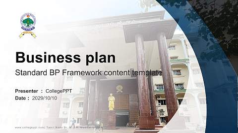 Tamil Nadu Dr. M.G.R. Medical University Competition/Entrepreneurship Contest PPT Template