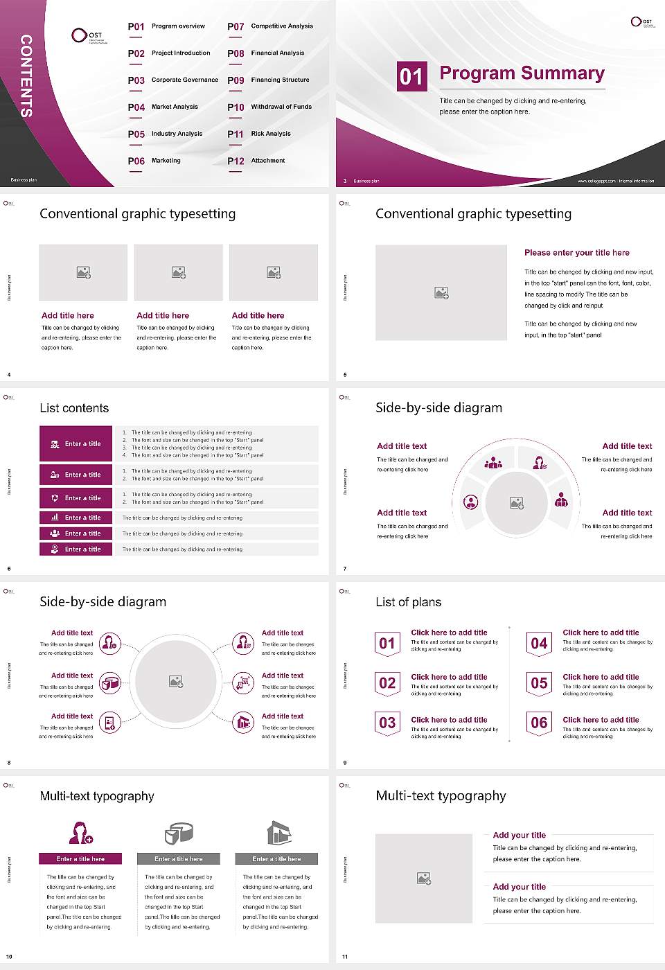 Eastern Switzerland University of Applied Sciences Competition/Entrepreneurship Contest PPT Template16:9 ratio PPT effect preview image2
