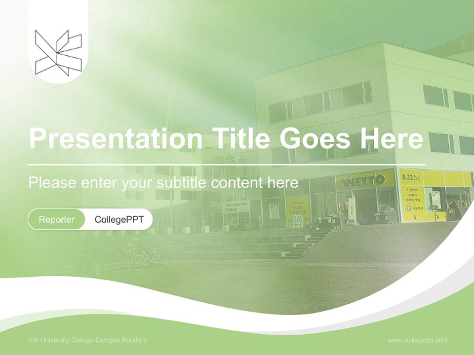 VIA University College-Campus Randers Lecture Sharing and Networking Event PPT Template4:3 ratio PPT effect preview image4