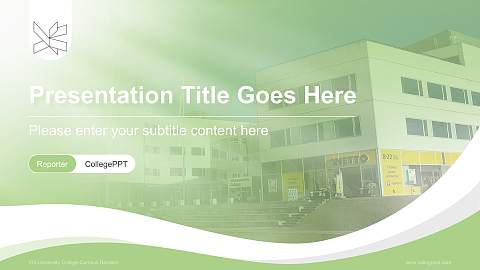 VIA University College-Campus Randers Lecture Sharing and Networking Event PPT Template