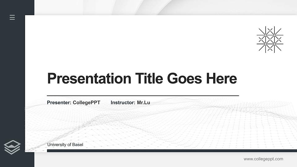 University of Basel Thesis Proposal/Graduation Defense PPT Template16:9 ratio PPT effect preview image