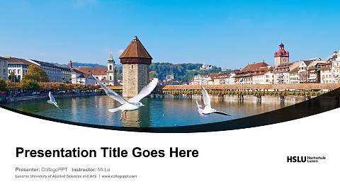 Lucerne University of Applied Sciences and Arts Course/Courseware Creation PPT Template