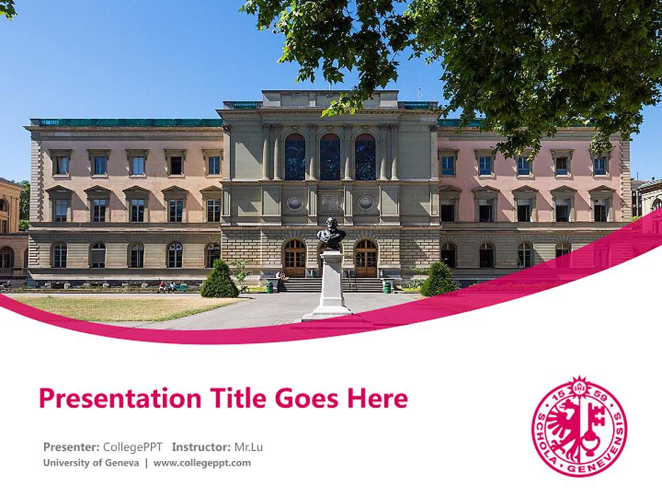 University of Geneva Course/Courseware Creation PPT Template4:3 ratio PPT effect preview image5