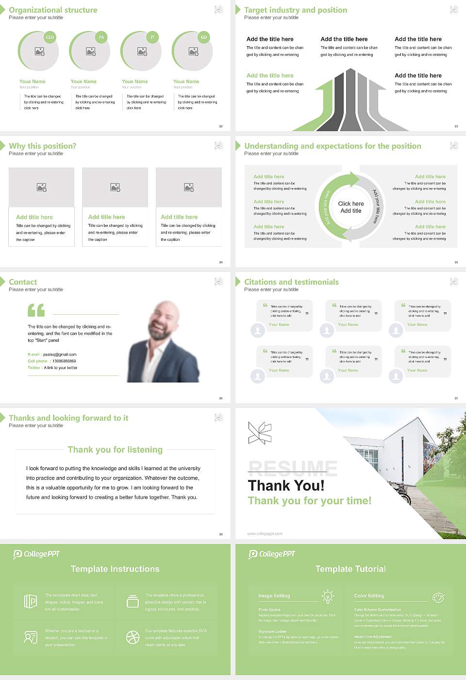 VIA University College-Campus Herning Resume PPT Template16:9 ratio PPT effect preview image4