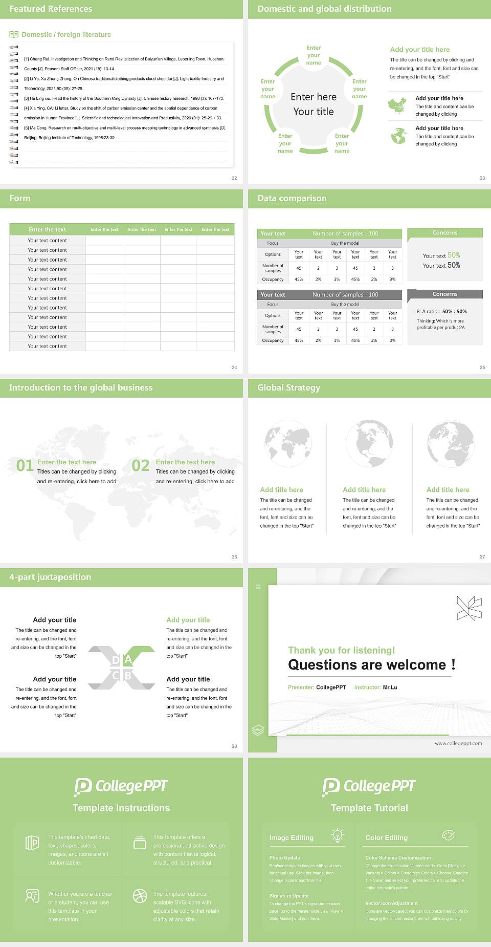 VIA University College-Campus Randers Thesis Proposal/Graduation Defense PPT Template4:3 ratio PPT effect preview image4