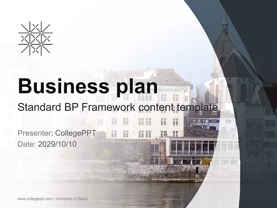 University of Basel Competition/Entrepreneurship Contest PPT Template4:3 ratio PPT effect preview image9