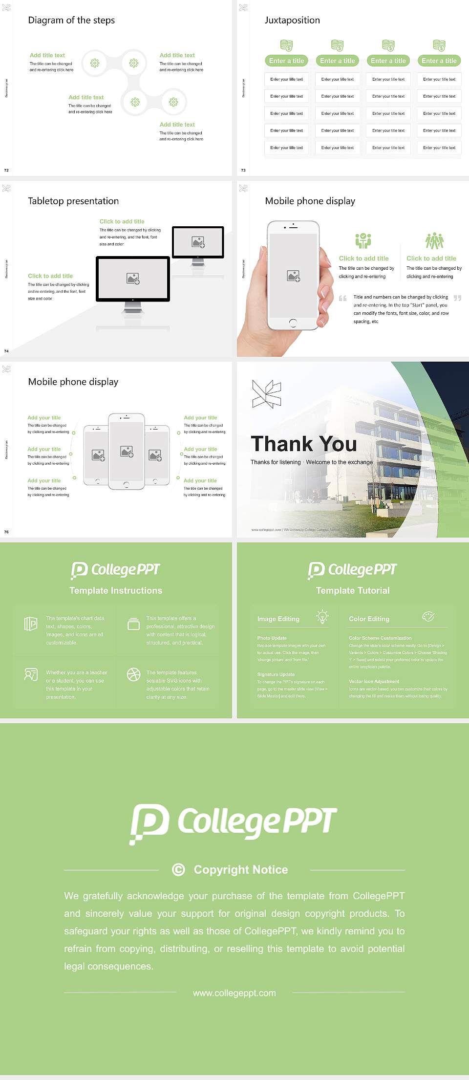 VIA University College-Campus Aarhus Competition/Entrepreneurship Contest PPT Template4:3 ratio PPT effect preview image9