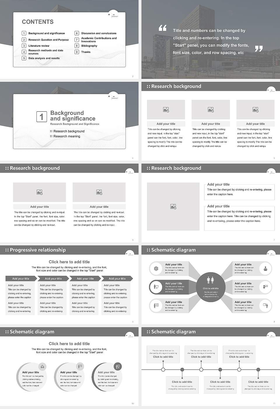 Zurich University of the Arts Graduation Thesis Defense PPT Template16:9 ratio PPT effect preview image2