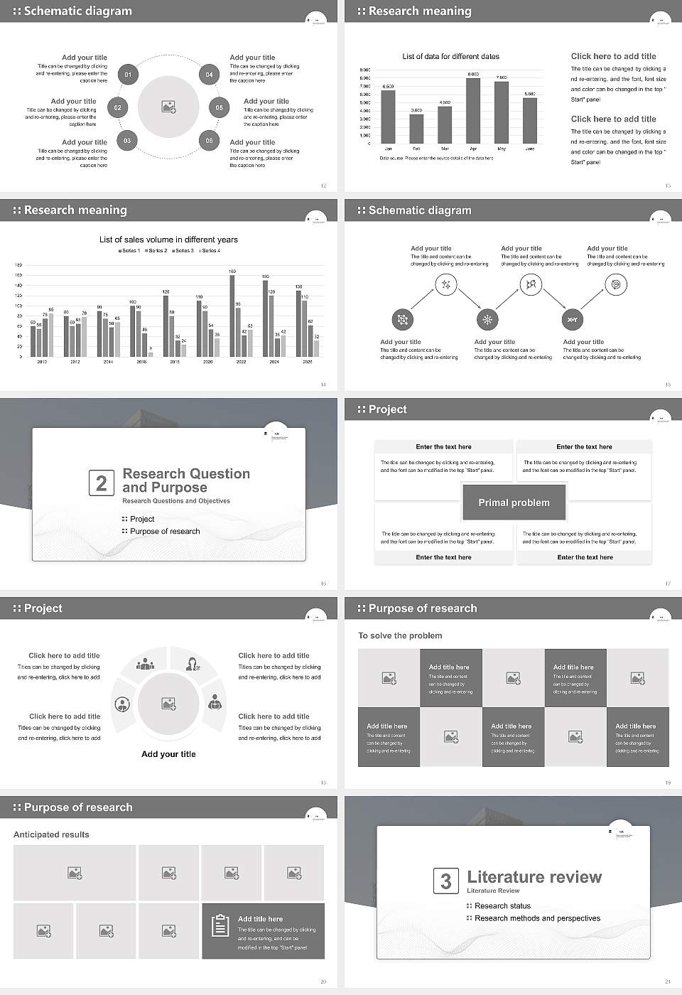Zurich University of the Arts Graduation Thesis Defense PPT Template16:9 ratio PPT effect preview image3