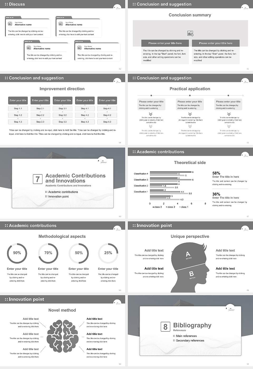 Zurich University of the Arts Graduation Thesis Defense PPT Template16:9 ratio PPT effect preview image6