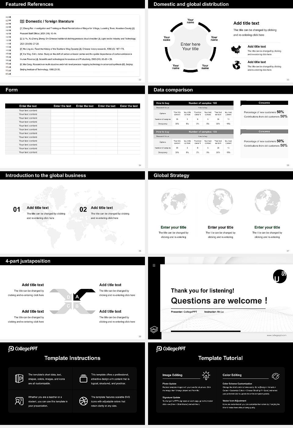 Università della Svizzera italiana Thesis Proposal/Graduation Defense PPT Template16:9 ratio PPT effect preview image4