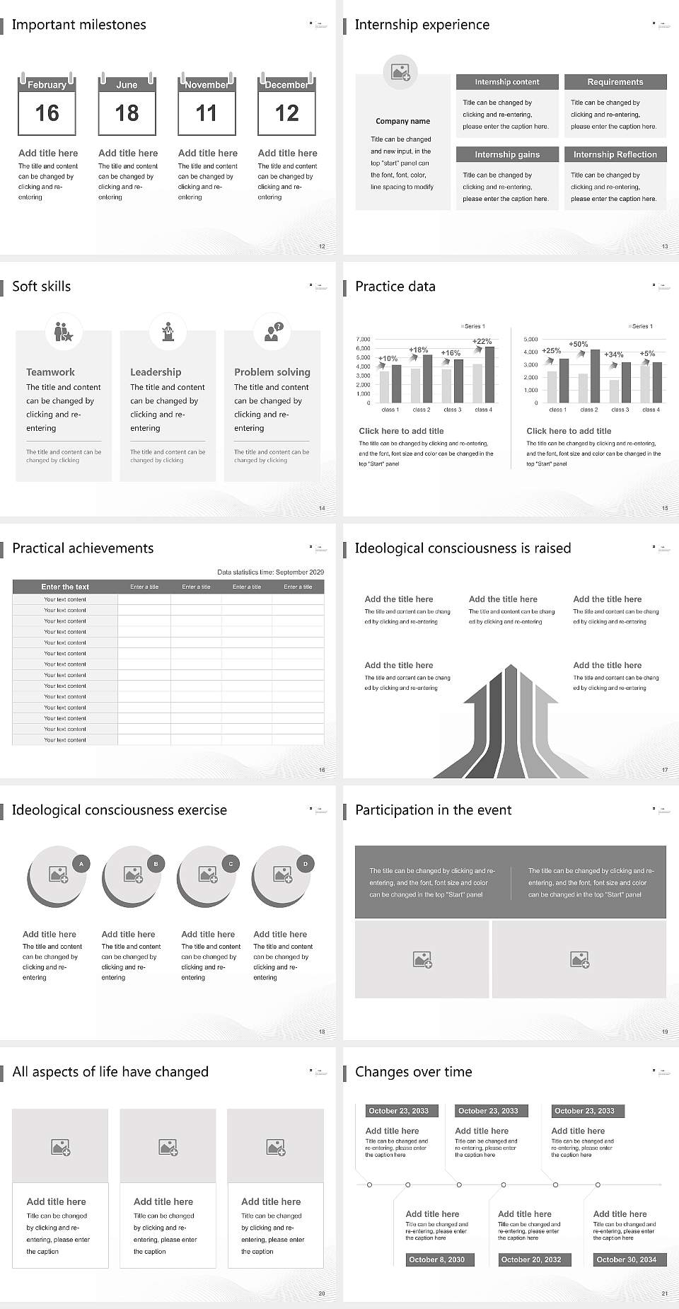 Zurich University of the Arts National Scholarship Defense PPT Template4:3 ratio PPT effect preview image3