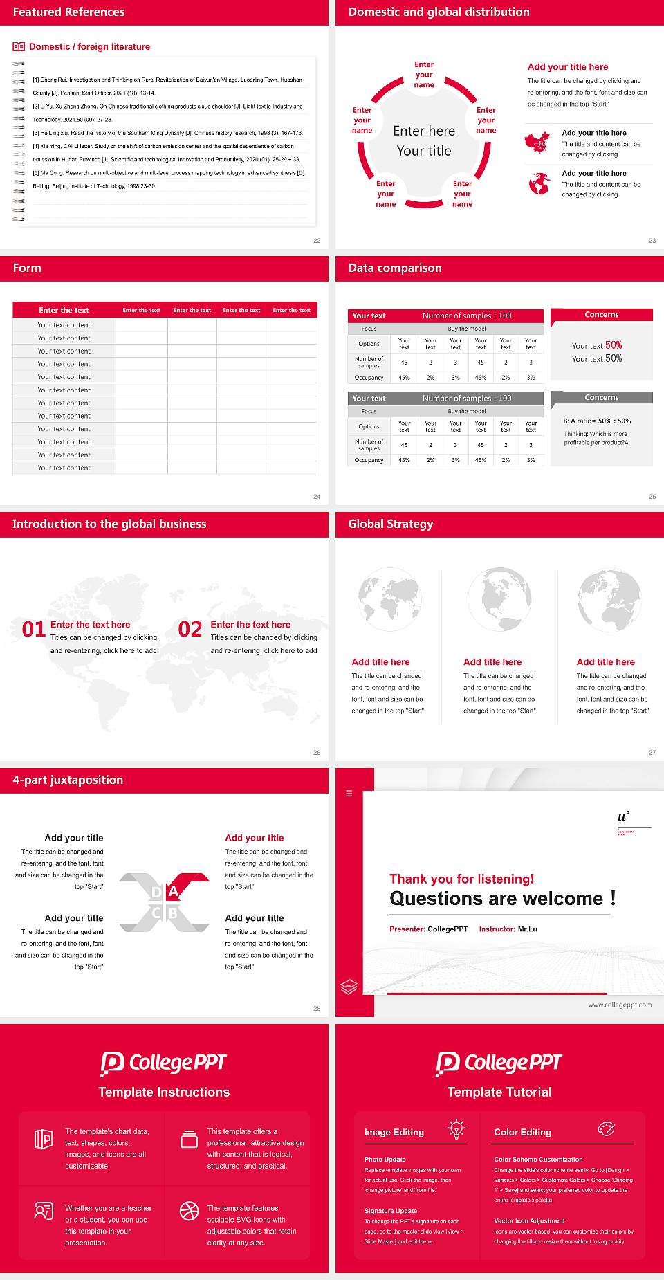 University of Bern Thesis Proposal/Graduation Defense PPT Template4:3 ratio PPT effect preview image4