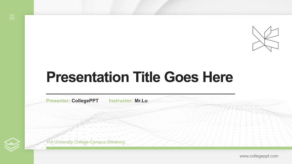 VIA University College-Campus Silkeborg Thesis Proposal/Graduation Defense PPT Template16:9 ratio PPT effect preview image