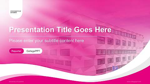 University of Lucerne Lecture Sharing and Networking Event PPT Template