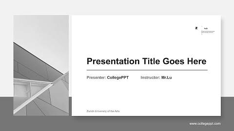 Zurich University of the Arts General PPT Template