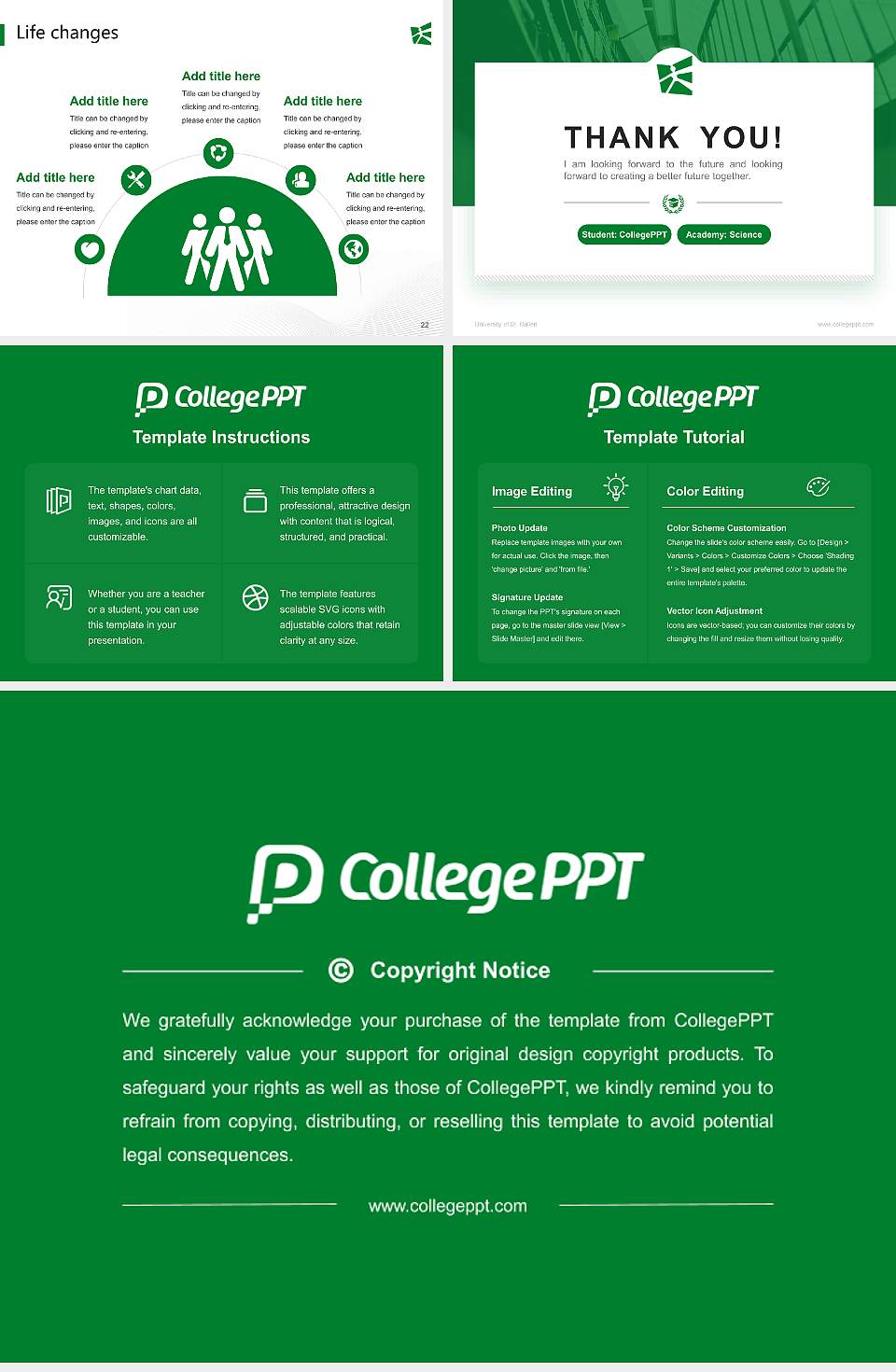 University of St. Gallen National Scholarship Defense PPT Template4:3 ratio PPT effect preview image4
