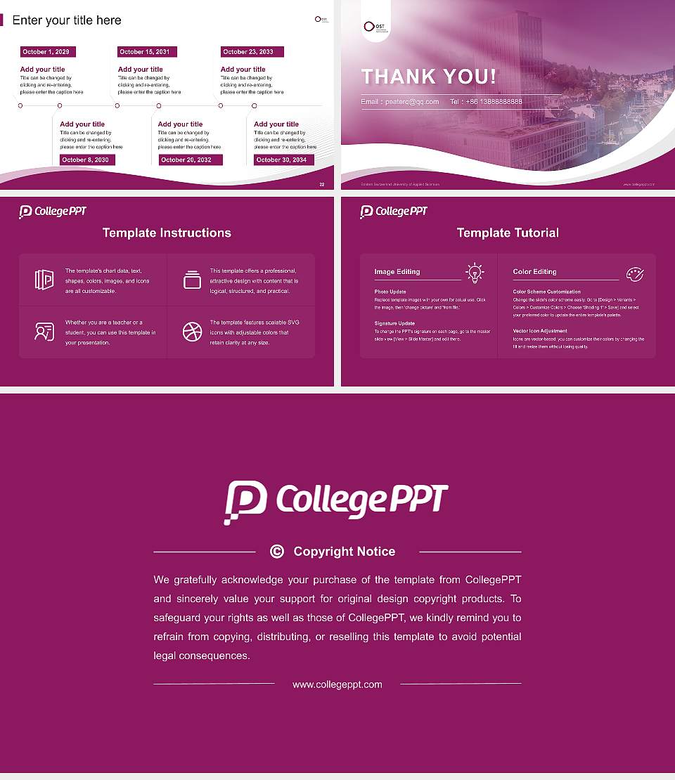 Eastern Switzerland University of Applied Sciences Lecture Sharing and Networking Event PPT Template16:9 ratio PPT effect preview image4