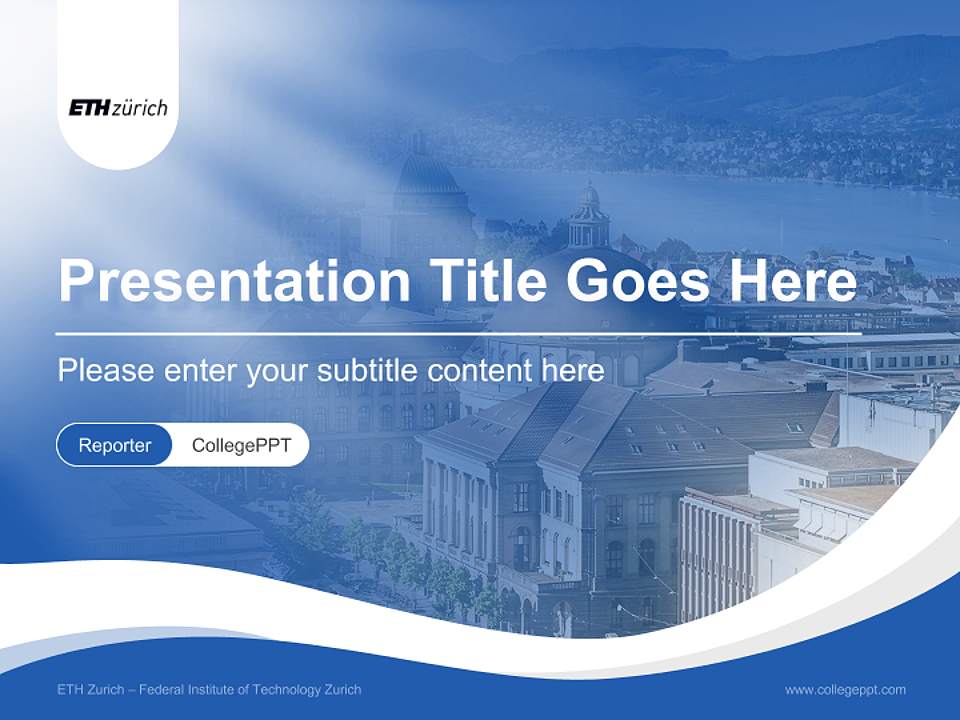 ETH Zurich – Federal Institute of Technology Zurich Lecture Sharing and Networking Event PPT Template4:3 ratio PPT effect preview image4