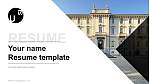 Università della Svizzera italiana履歴書PPTテンプレート