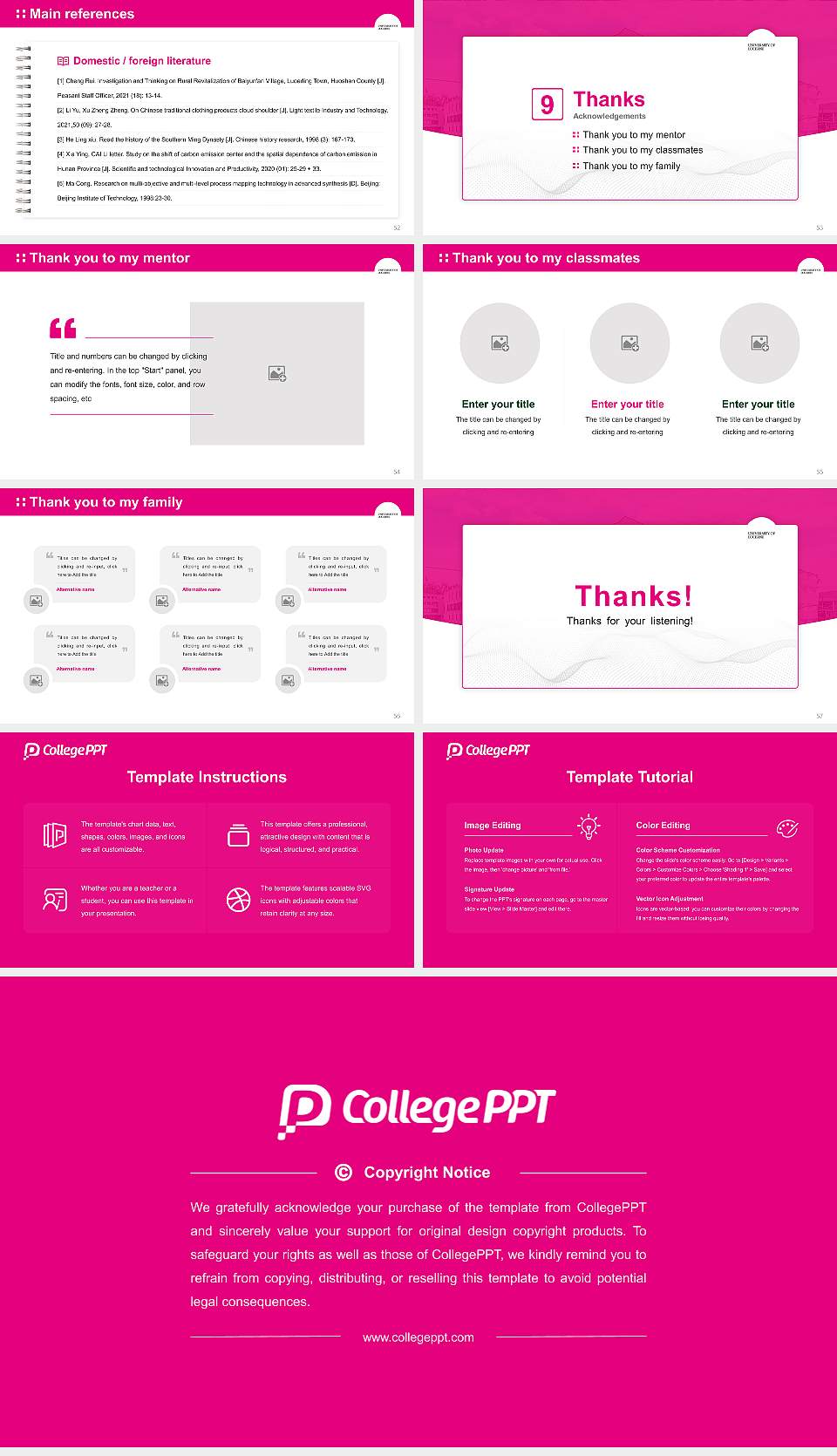 University of Lucerne Graduation Thesis Defense PPT Template16:9 ratio PPT effect preview image7