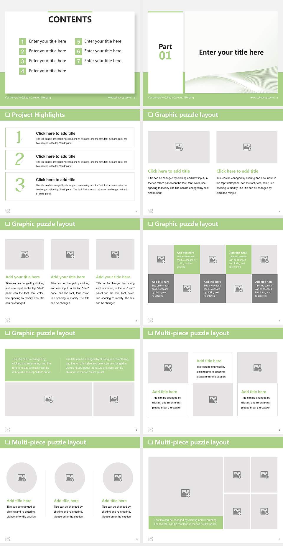 VIA University College-Campus Silkeborg General PPT Template4:3 ratio PPT effect preview image2