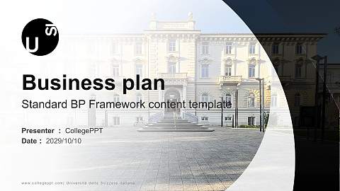 Università della Svizzera italiana Competition/Entrepreneurship Contest PPT Template