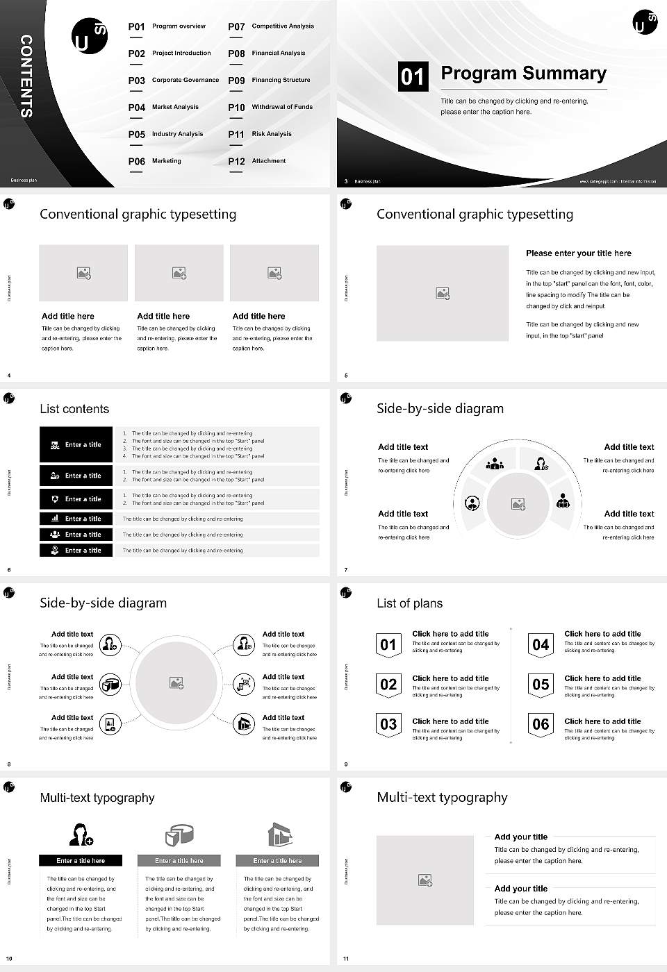 Università della Svizzera italiana Competition/Entrepreneurship Contest PPT Template16:9 ratio PPT effect preview image2